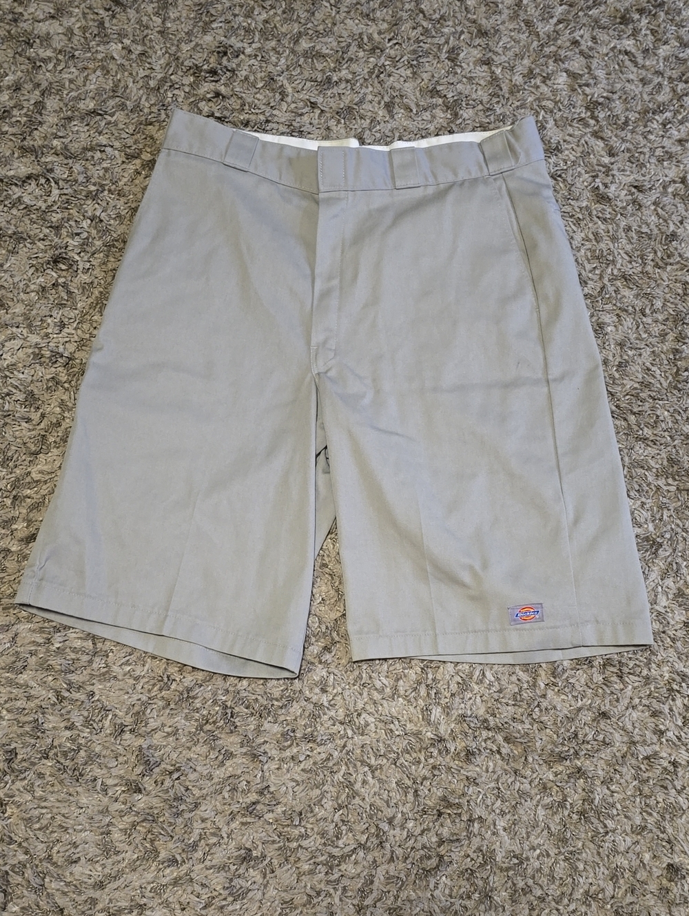 Dickies Men’s Flat Front Work Shorts - Light Gray